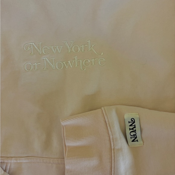 New York or Nowhere Light Pink Hoodie - Picture 2 of 4